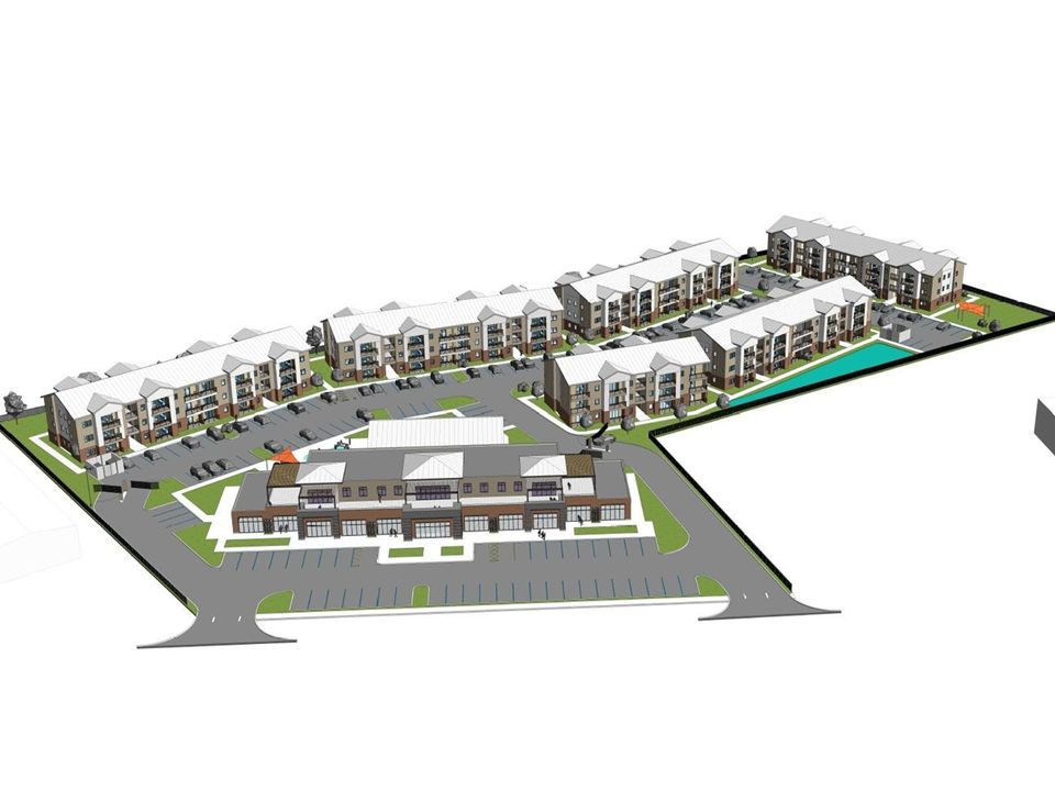 Catoosa Retail & Apartments, Catoosa, OK (rendering)